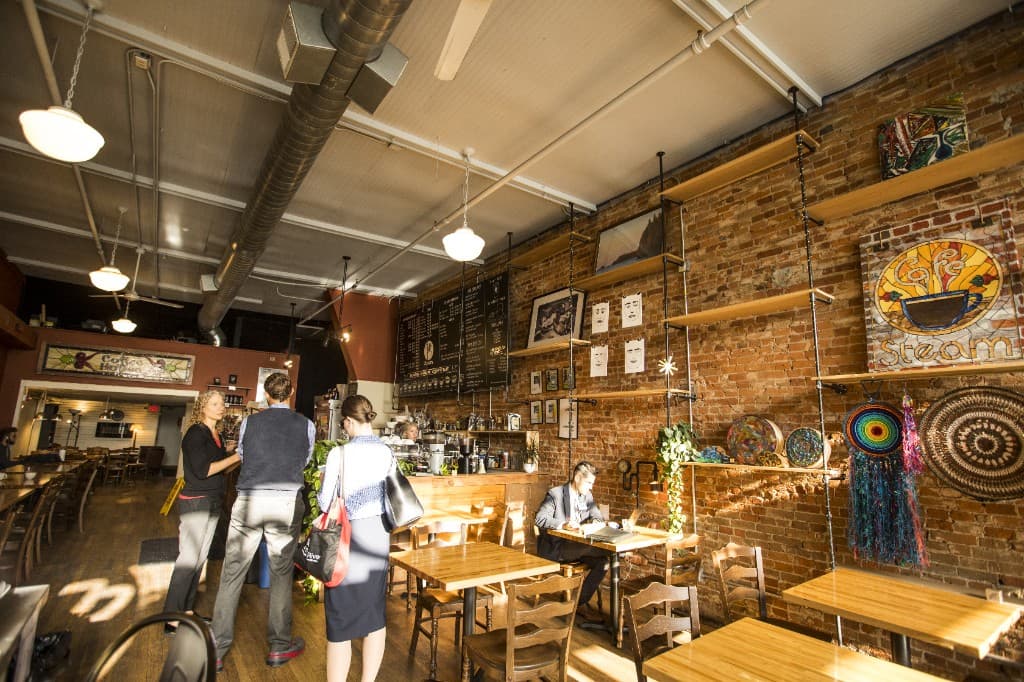 Steam coffeehouse interior