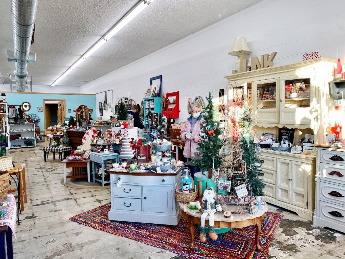 Interior of The Yellow Monkey shop in Rochester